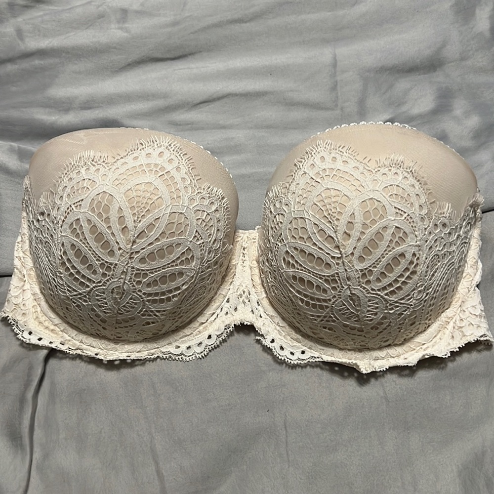 Victoria's Secret Dream Angels strapless 34DDD ivory